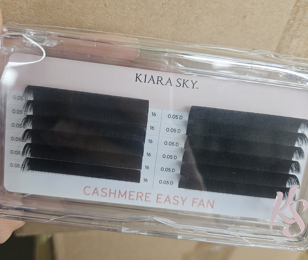 Kiara Sky Lash Extensions Cashmere Easy Fan - 0.05 - D - 16mm CED516