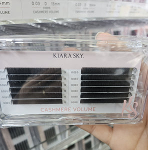 Kiara Sky Lash Extensions Cashmere Volume - 0.03 - D - 13mm CVD313