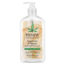 Load image into Gallery viewer, Hempz Fresh Fusions Sugarcane &amp; Papaya Herbal Body Moisturizer - 17oz