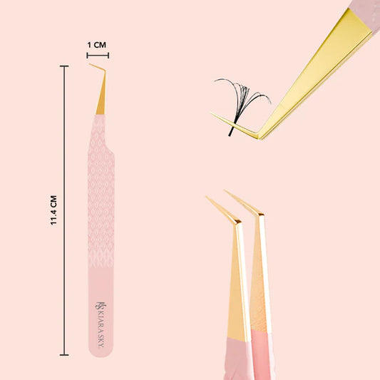 Kiara Sky Lash 90° Angle Eyelash Tweezer LT04