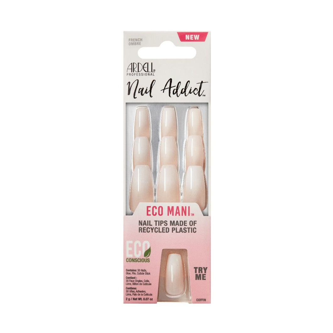 Ardell Press-on Nails Nail Addict Eco Mani French Ombre  #58637