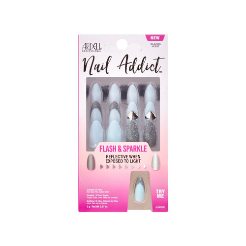 Ardell Press-on Nails Nail Addict Flash & Sparkle Blazing Heart #36618