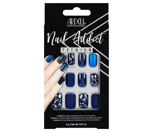 Ardell Press-on Nails Premium Nail Addict Matte Blue #75891