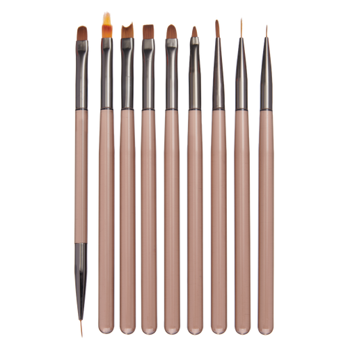 DL Pro Nail Art Brush Set - 9 pc. Item#DL-C579