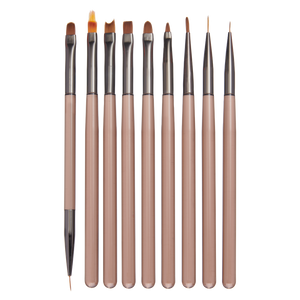 DL Pro Nail Art Brush Set - 9 pc. Item#DL-C579