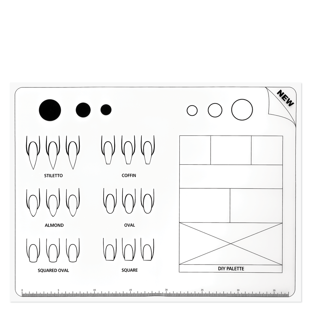 DL Pro Silicone Nail Art Stamping Mat #DL-C467