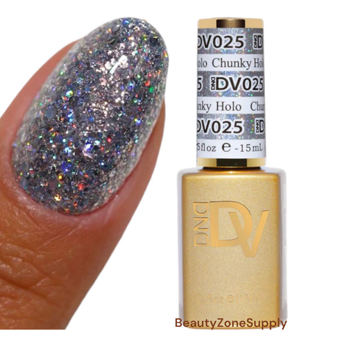 DND Diva Gel Polish 0.5 oz 025 Chunky Holo