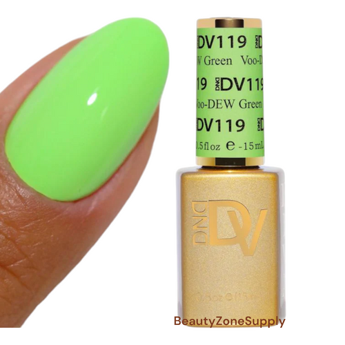 DND Diva Gel Polish 0.5 oz 119 Voo-Dew Green