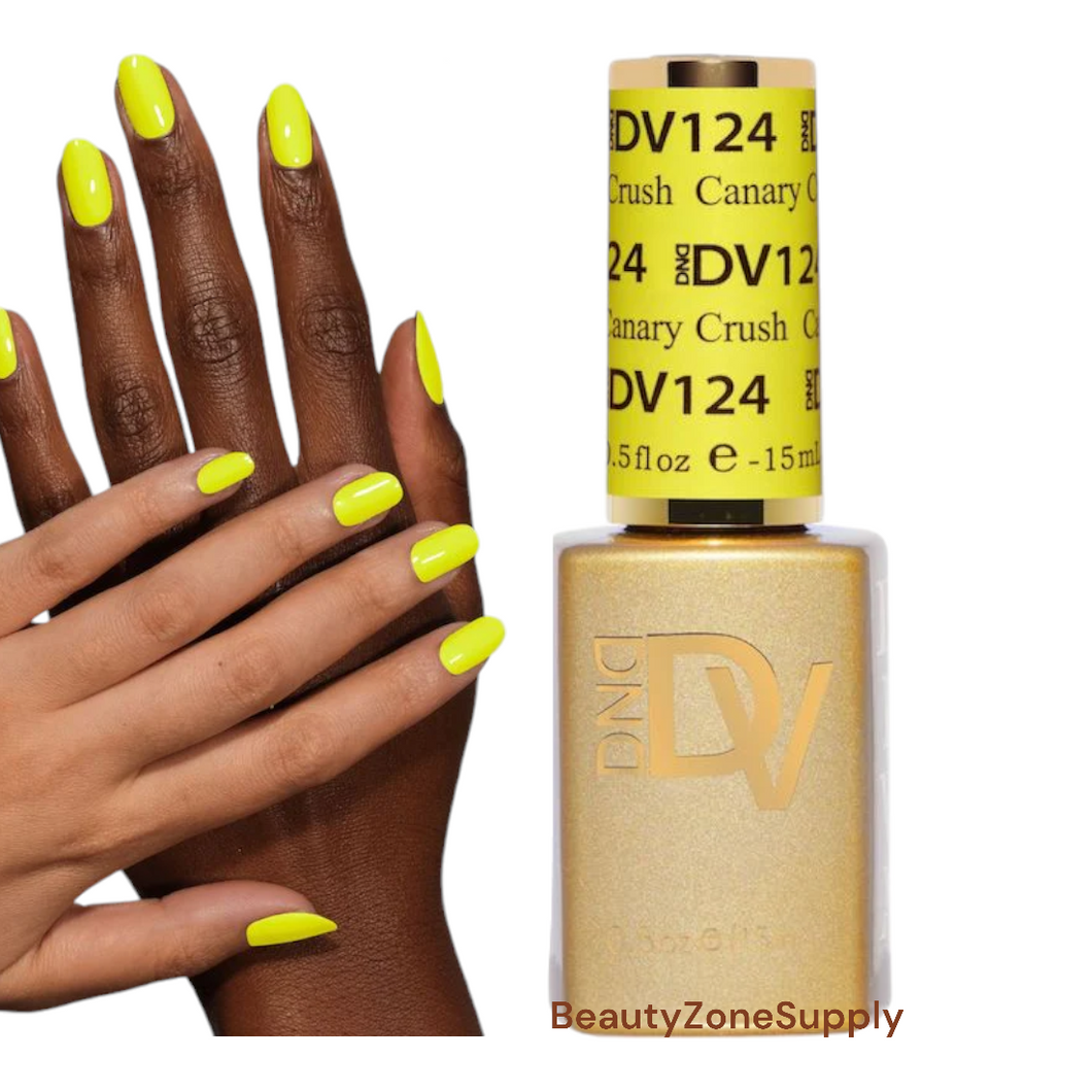 DND Diva Gel Polish 0.5 oz 124 Canary Crush