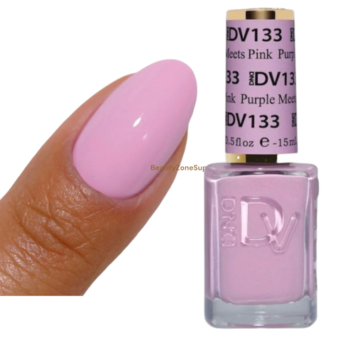 DND Diva Gel Polish 0.5 oz 133 Purple Meets Pink