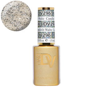 DND Diva Gel Polish Platinum Candlelit Waltz 0.5 oz #296