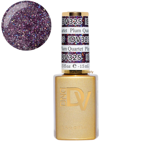 DND Diva Gel Polish Platinum Plum Quartet 0.5 oz #325