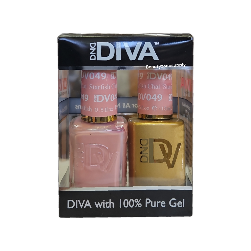 DND Diva Duo Gel & Lacquer 049 Starfish Chai