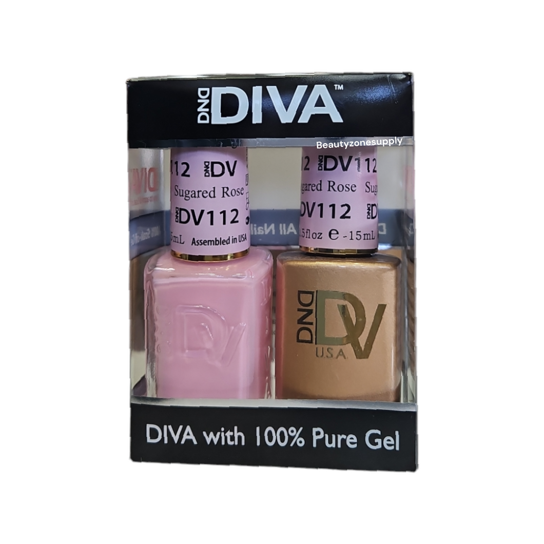 DND Diva Duo Gel & Lacquer 112 Sugared Rose