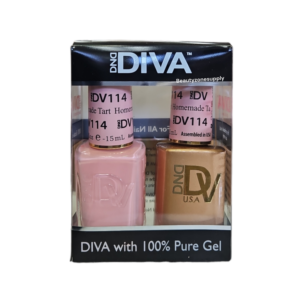 DND Diva Duo Gel & Lacquer 114 Homemade Tart