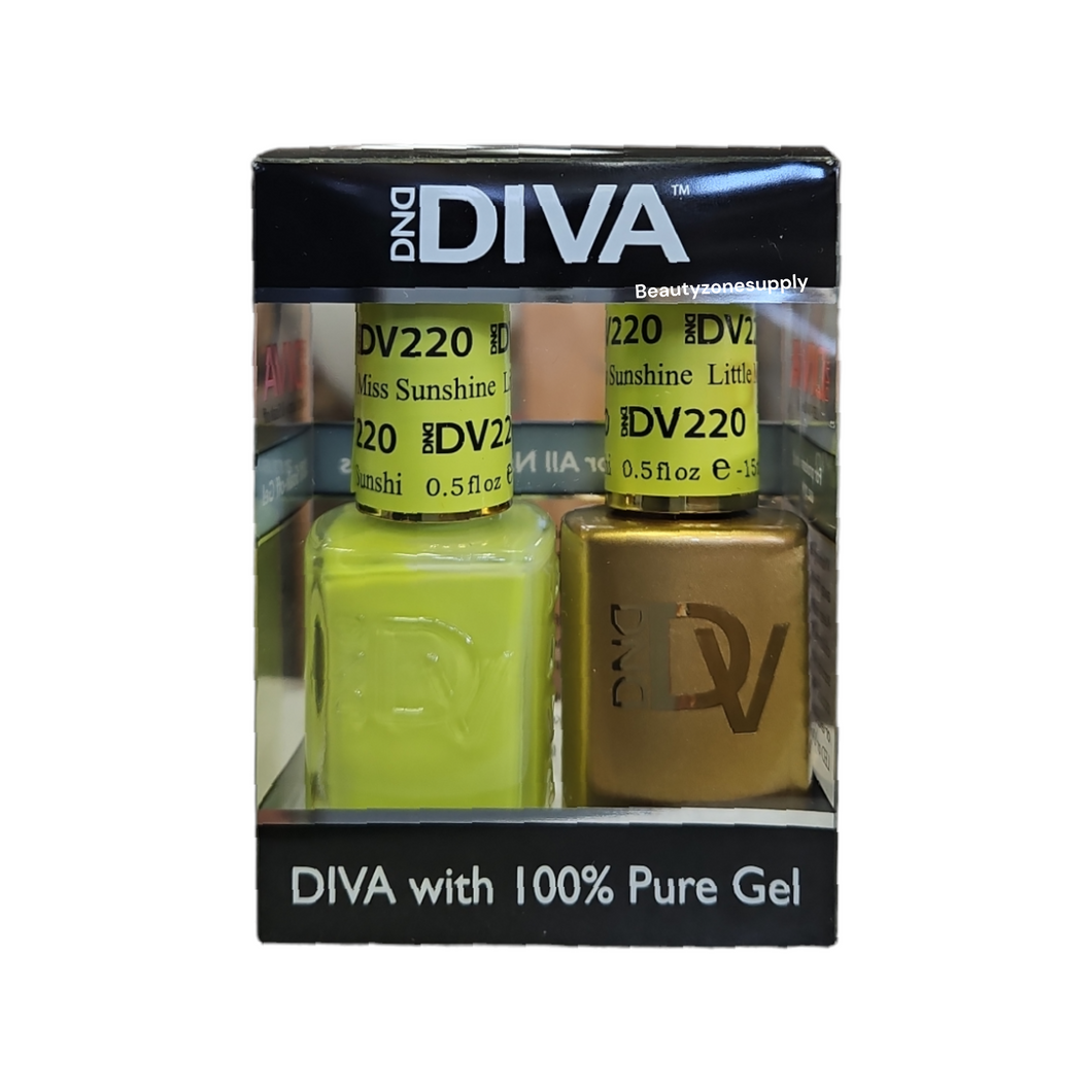 DND Diva Duo Gel & Lacquer 220 Little Miss Sunshine