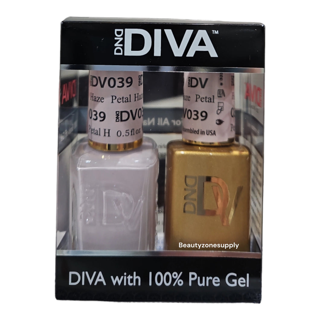 DND Diva Duo Gel & Lacquer 039 Petal Haze