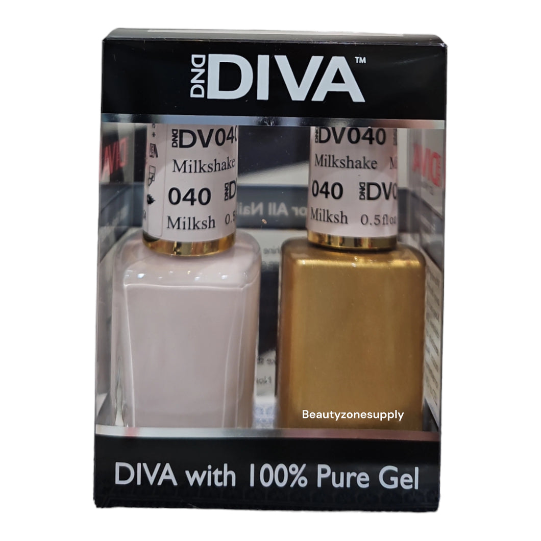 DND Diva Duo Gel & Lacquer 040 Milkshake