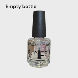 Empty Nail Bottle Clear 0.5 oz BONDER