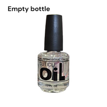 Load image into Gallery viewer, Empty Nail Bottle Clear 0.5 oz Cuticle OIL