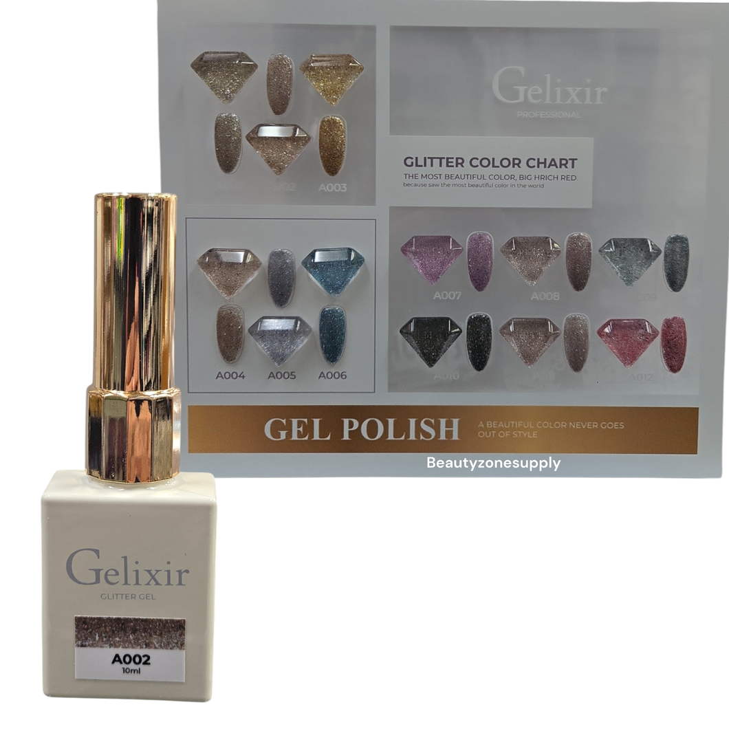 Gelixir Gel Polish Glitter Gel 10 ml #A002