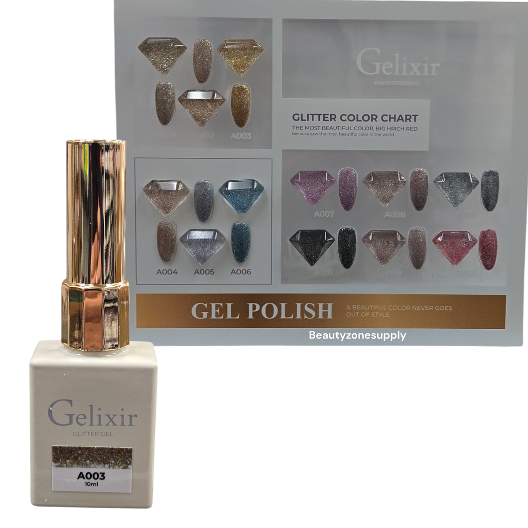 Gelixir Gel Polish Glitter Gel 10 ml #A003