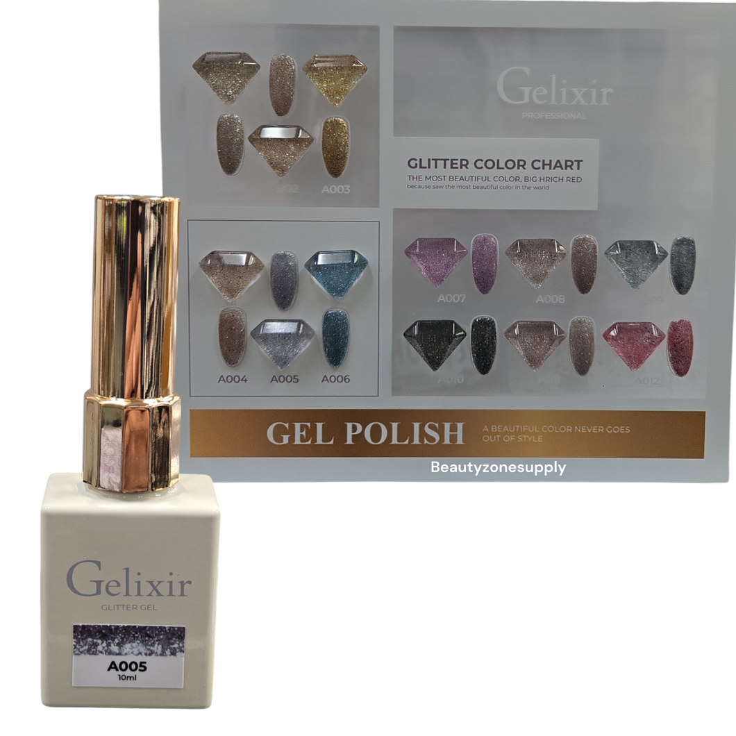 Gelixir Gel Polish Glitter Gel 10 ml #A005