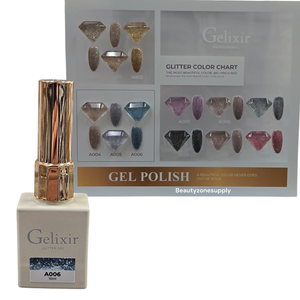 Gelixir Gel Polish Glitter Gel 10 ml #A006