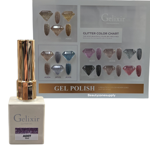 Gelixir Gel Polish Glitter Gel 10 ml #A007