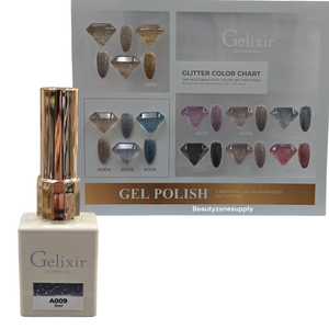 Gelixir Gel Polish Glitter Gel 10 ml #A009