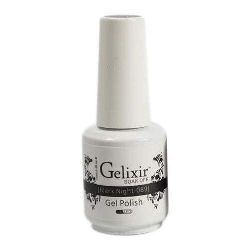 Gelixir Gel Polish Black Night 0.5 oz #089