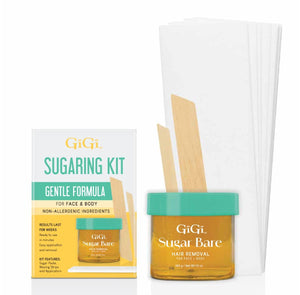 GiGi Hair Removal Sugar Bare Wax Jar Kit 36321