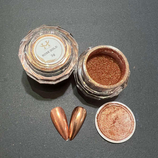 Hang New Chrome Effects Powder Rose Gold Jar #10