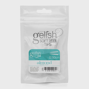 Harmony Gelish Soft Gel Tips Short Almond 50 CT Refill