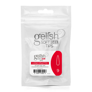 Harmony Gelish Soft Gel Tips Long Stiletto 50 CT Refill