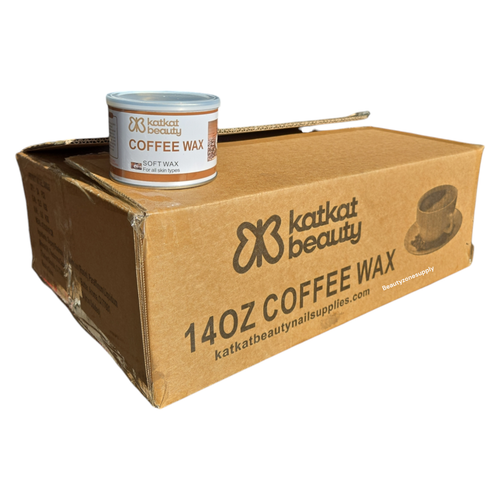 KAT Wax Coffee Wax 14 oz Soft Wax Case 24 can