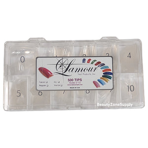 Lamour Ivy Coffin Nail Tip Box 500 tips/box