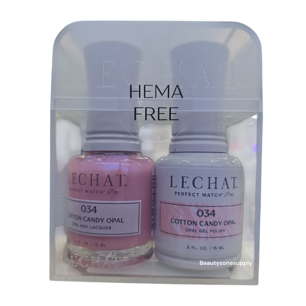 Lechat Perfect match Pro Gel & Lacquer HEMA free Cotton Candy Opal PROD034