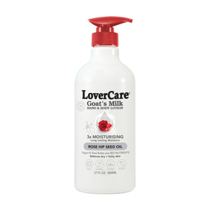 Lover's Care Goat's Milk Body Lotion Rosehip Seed Oil 27.05 oz / 800 mL#286US