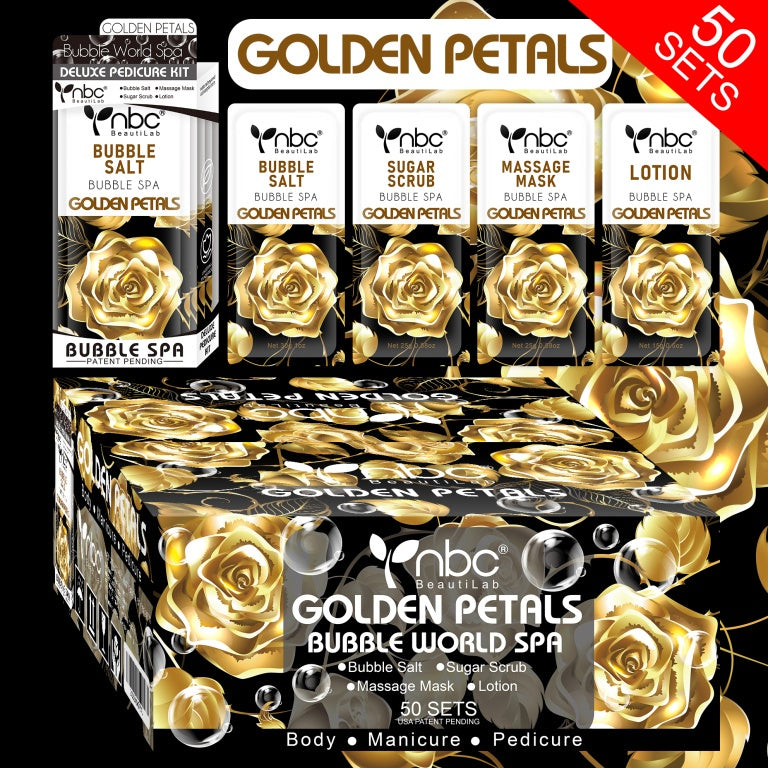 NBC Bubble World 4 in 1 Spa Golden Petals Case 50pack