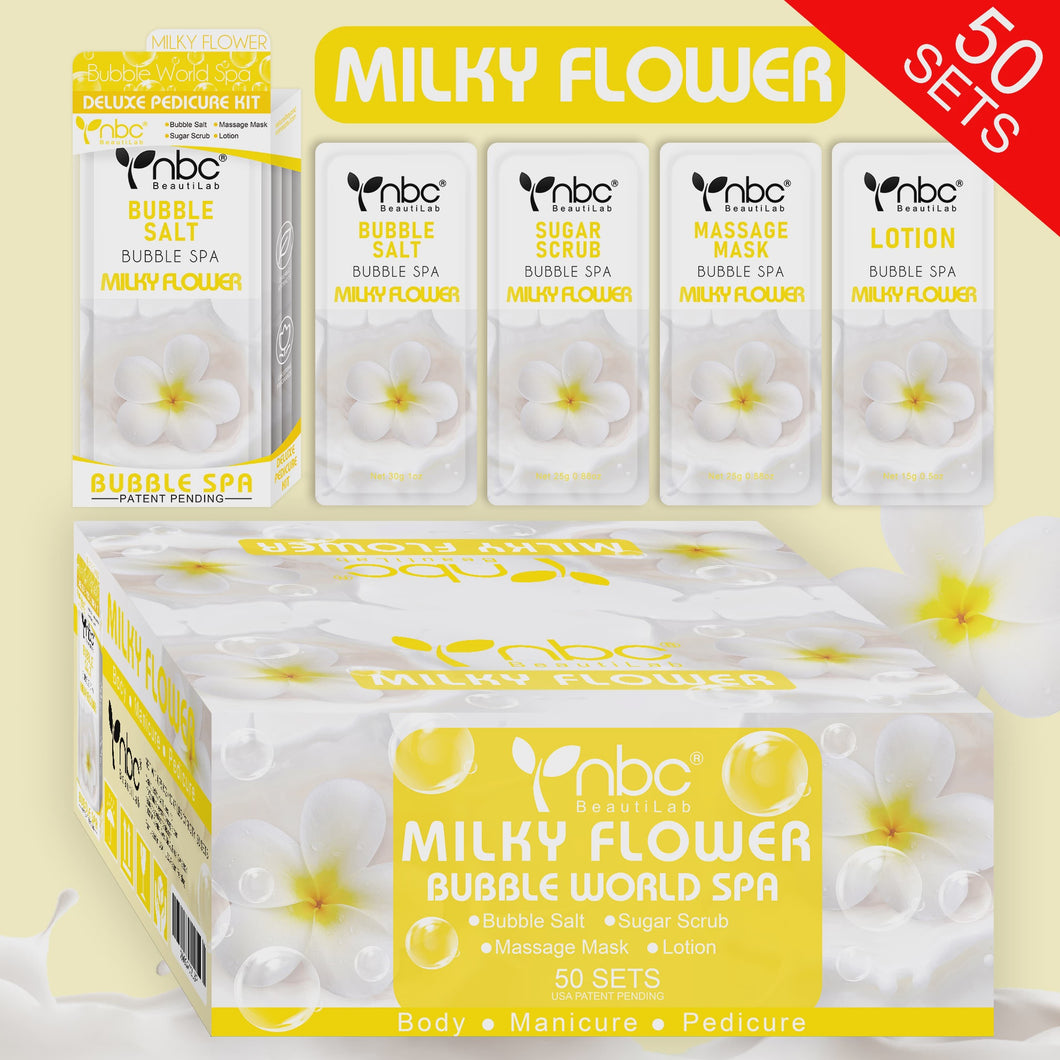 NBC Bubble World 4 in 1 Spa Milky Flower Case 50pack