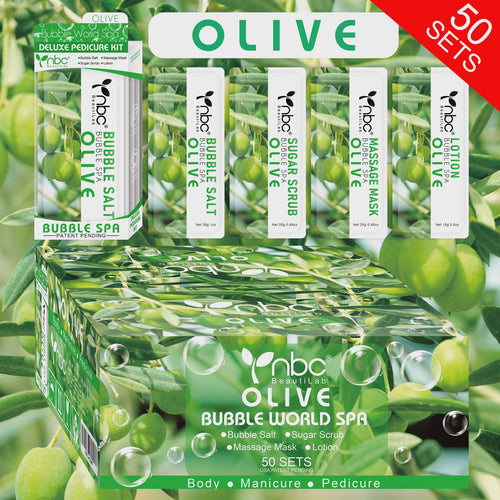 NBC Bubble World 4 in 1 Spa Olive Case 50pack