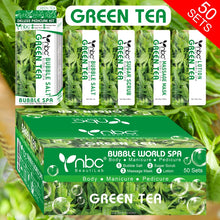 Load image into Gallery viewer, NBC Bubble World 4 in 1 Spa Purifying Green Tea Case 50pack