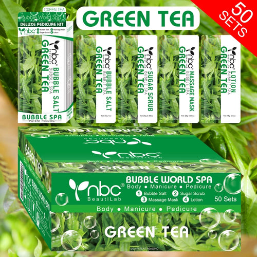 NBC Bubble World 4 in 1 Spa Purifying Green Tea Case 50pack