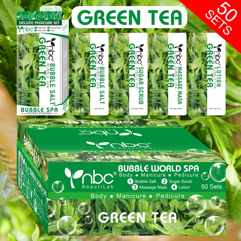 NBC Bubble World 4 in 1 Spa Purifying Green Tea Case 50pack