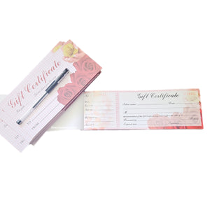 Nail Salon Gift certificate with Pen GC05