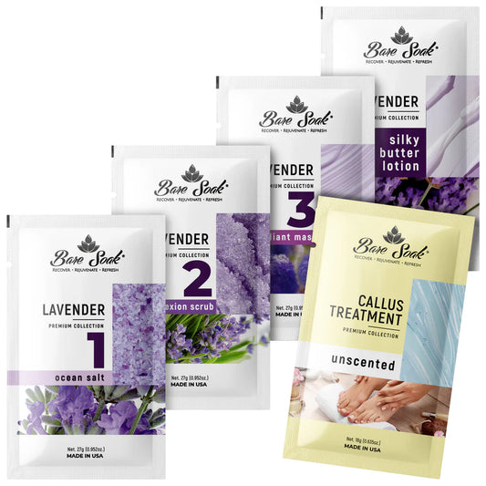 Nurevolution Bare Soak 5 Step Case 50 kits - Lavender