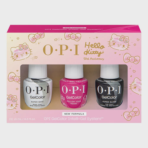 OPI GelColor Trio  Follow your Heart & Gelcolor Base Top GCS369