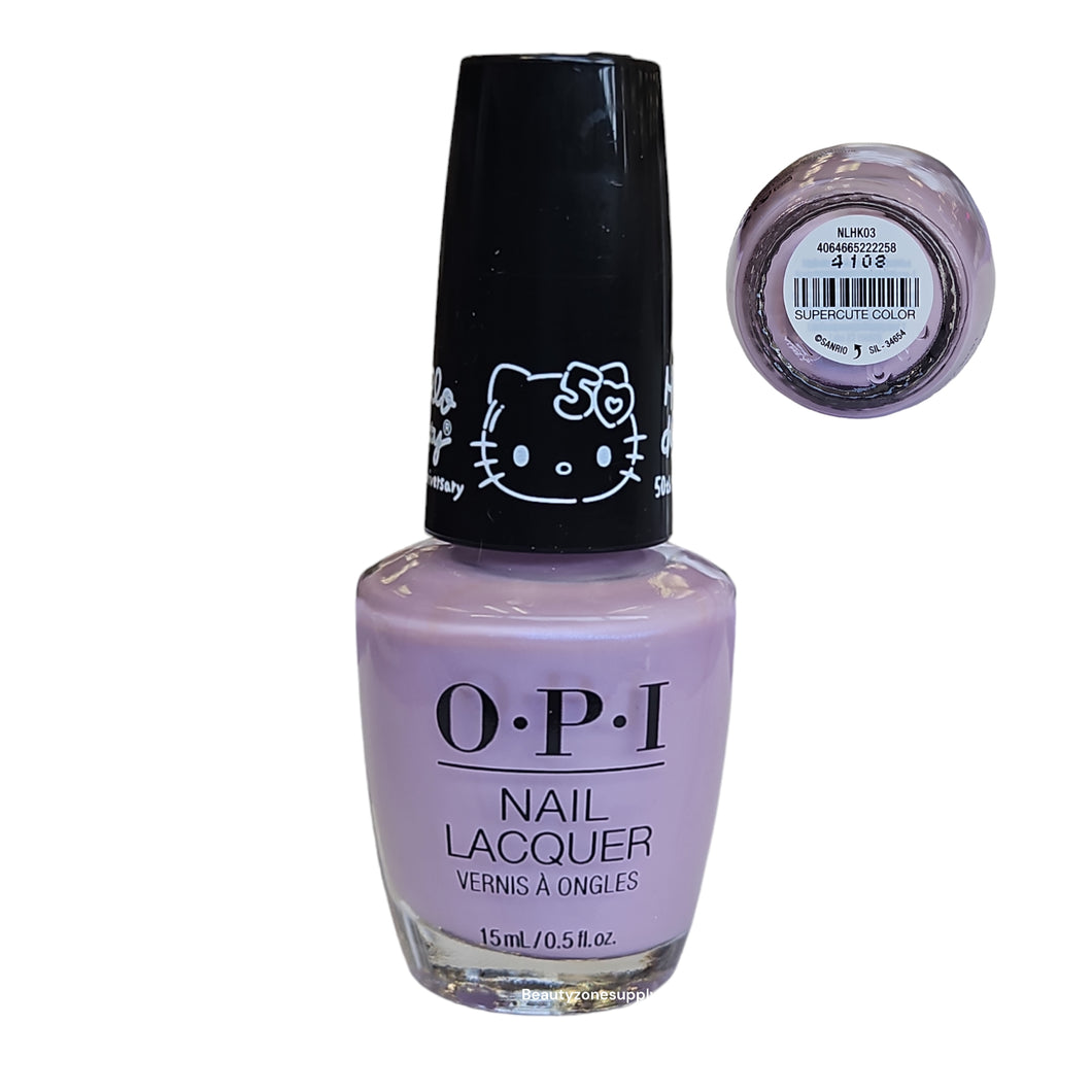 OPI Nail Lacquer 50 th Hello Kitty Supercute Color 0.5 oz #NLHK03