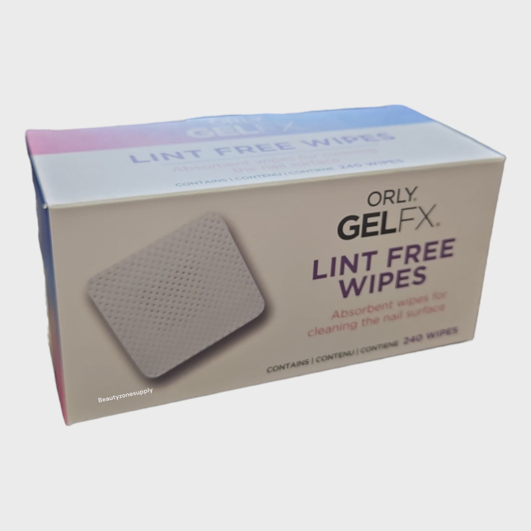 Orly GelFX 240pk Lint Free Nail Wipes Box #33523